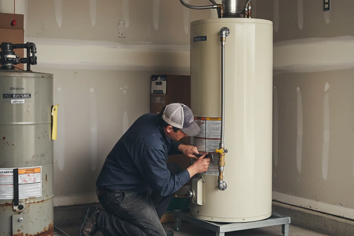 Water heater and shutoff valve replacement in Robertsdale